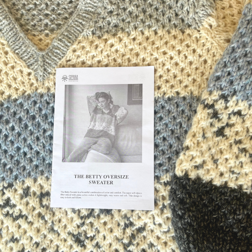 Betty Oversize Sweater - Knitting Kit