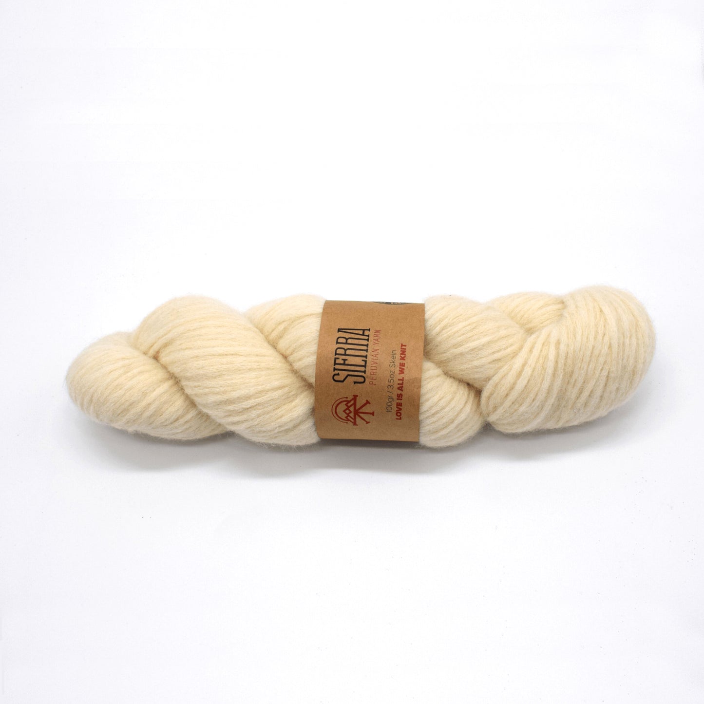 White Andean Solid Alpaca Yarn