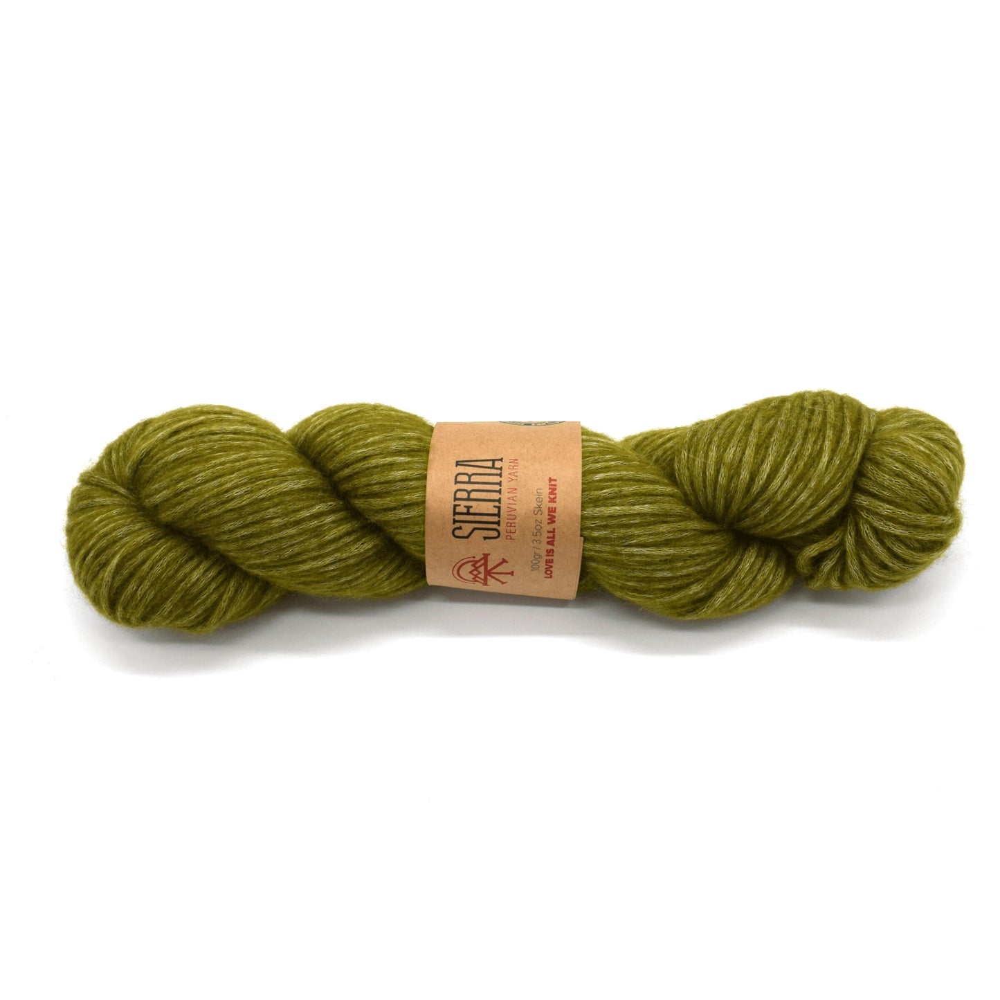 Green Andean Solid Alpaca Yarn