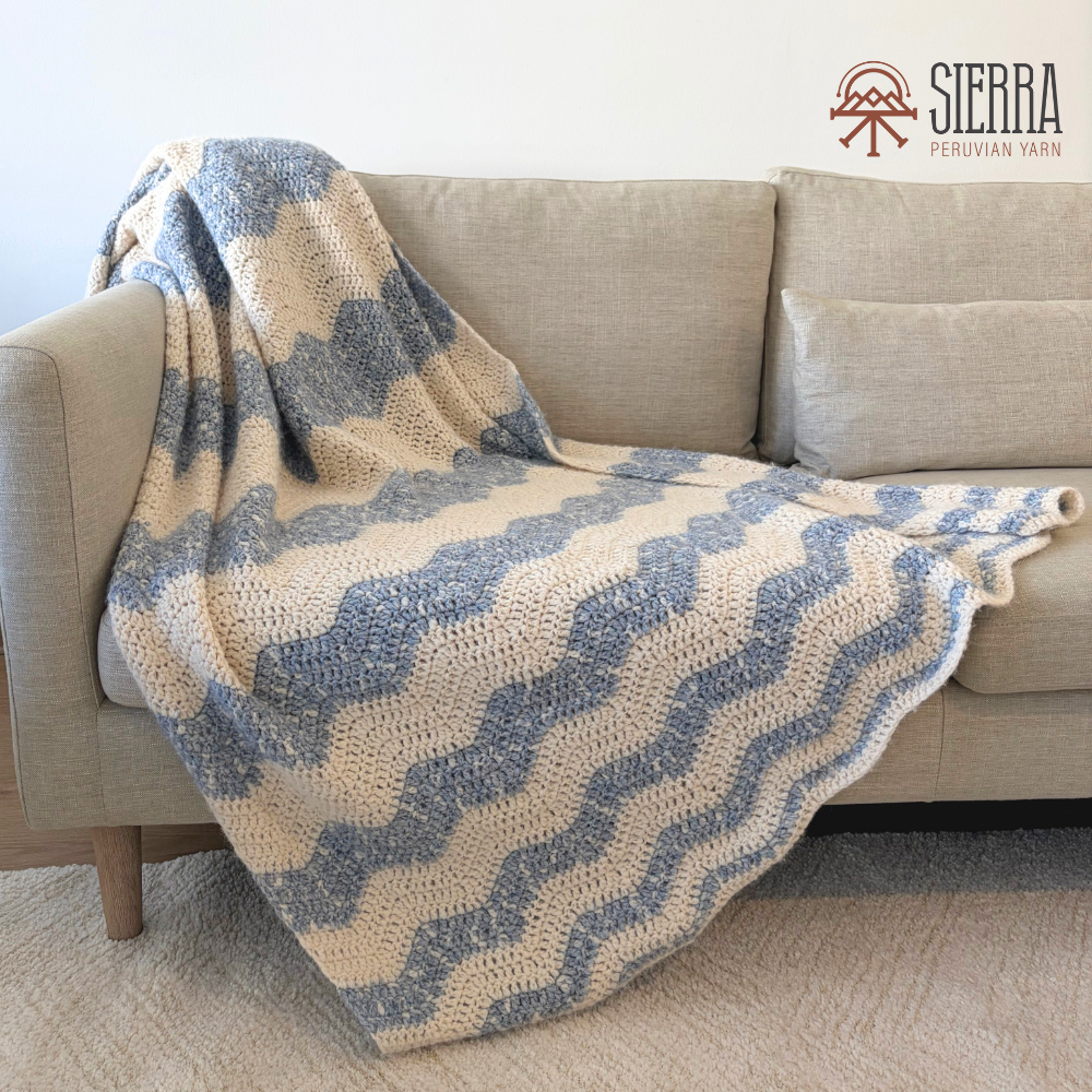 California Waves Blanket - Crochet Kit