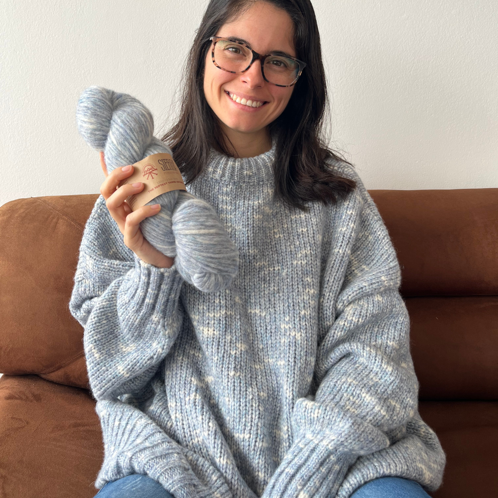 Alpaca Hug Oversize Sweater - Knitting Kit