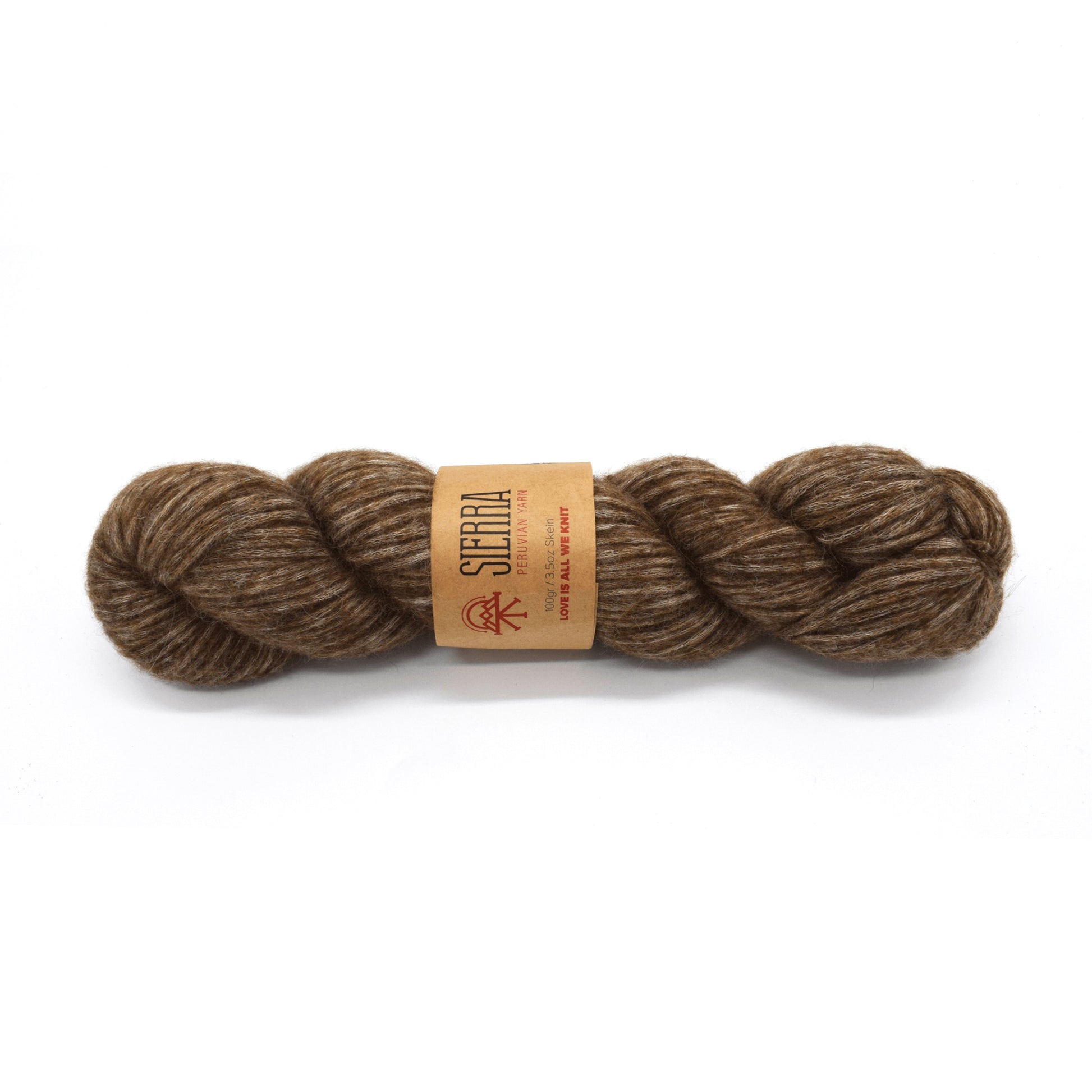 Brown Andean Solid Alpaca Yarn