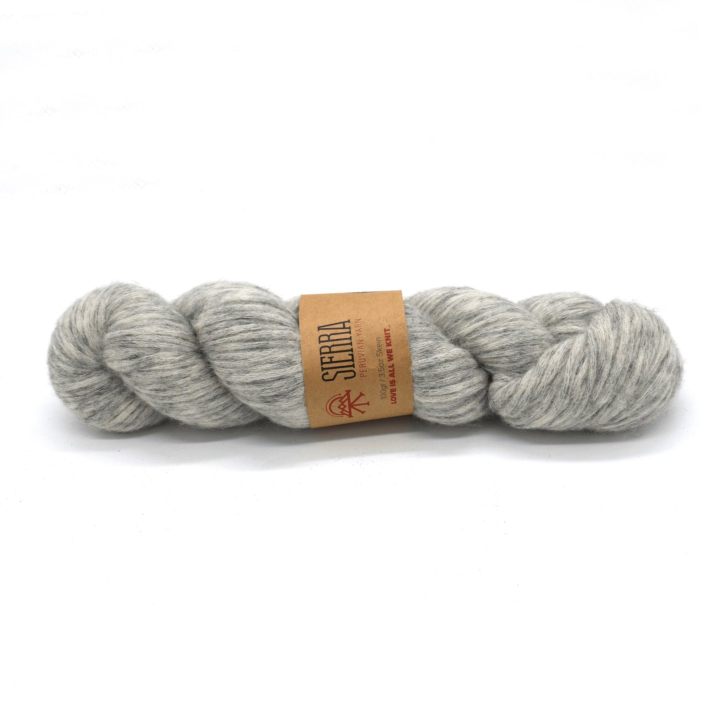 Grey Andean Solid Alpaca Yarn