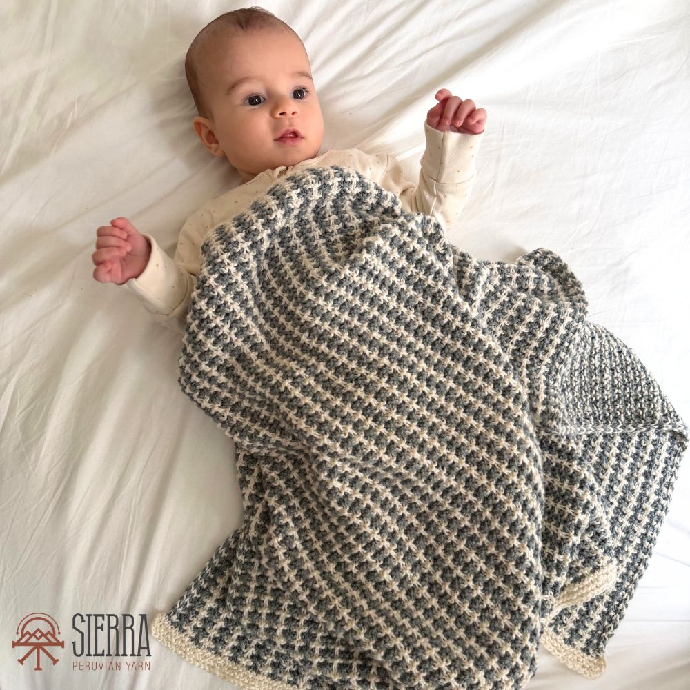 Moonbloom Baby Blanket - Knitting Kit