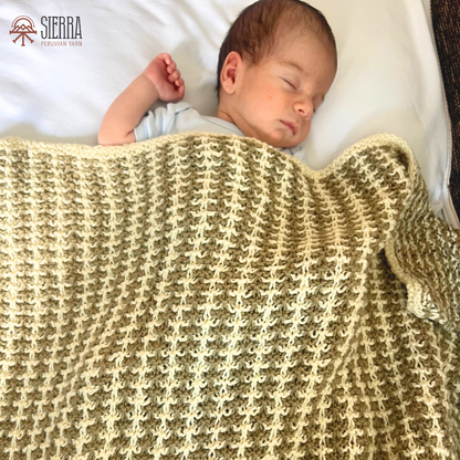 Moonbloom Baby Blanket - Beginner's Knitting Kit