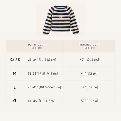 Cloudy Stripes Sweater - Beginner Crochet Kit