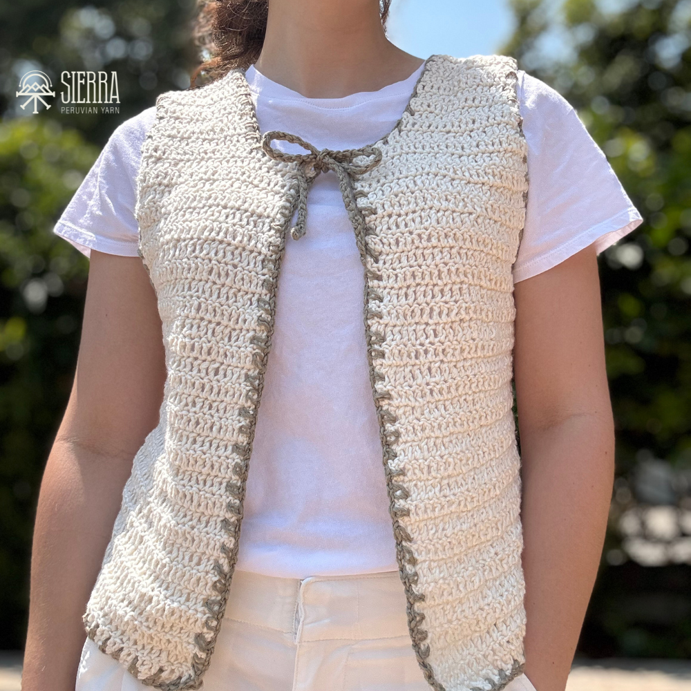Edgewise Vest - Beginner's Crochet Kit