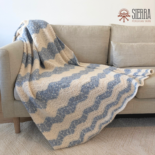 California Waves Blanket - Crochet Kit