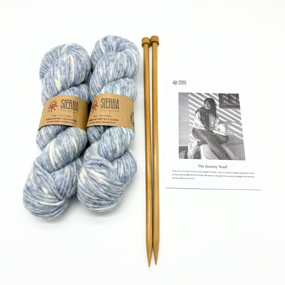 The Journey Scarf - Beginner's Knitting Kit