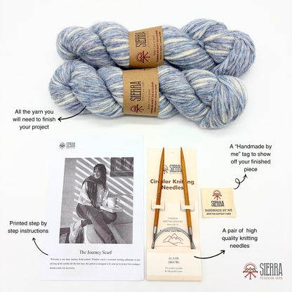 The Journey Scarf - Beginner's Knitting Kit