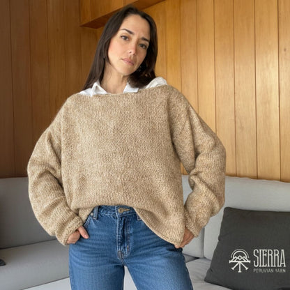 Sweet Rose Sweater - Beginner's Knitting Kit