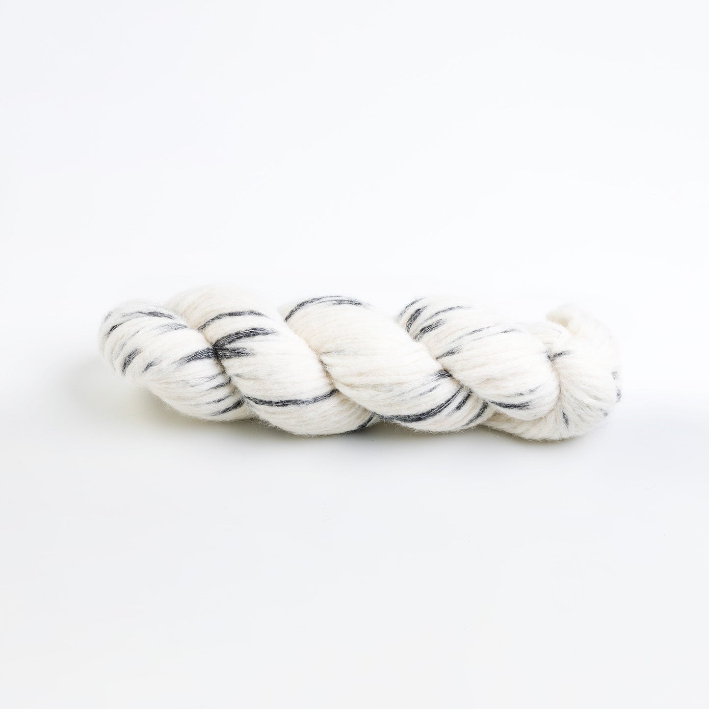 White and Grey Knitting Kit Alpaca Oversize Sweater