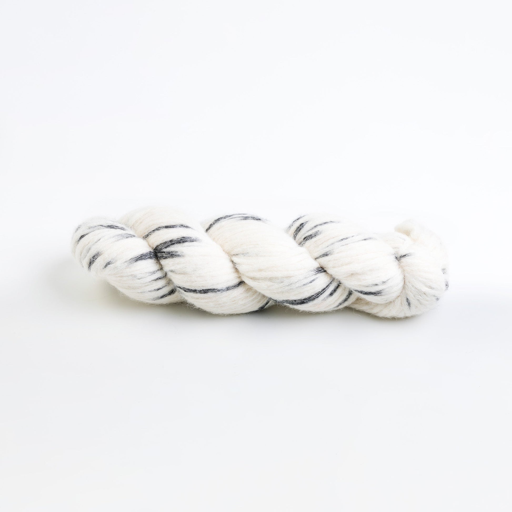 White and Grey Knitting Kit Alpaca Oversize Sweater