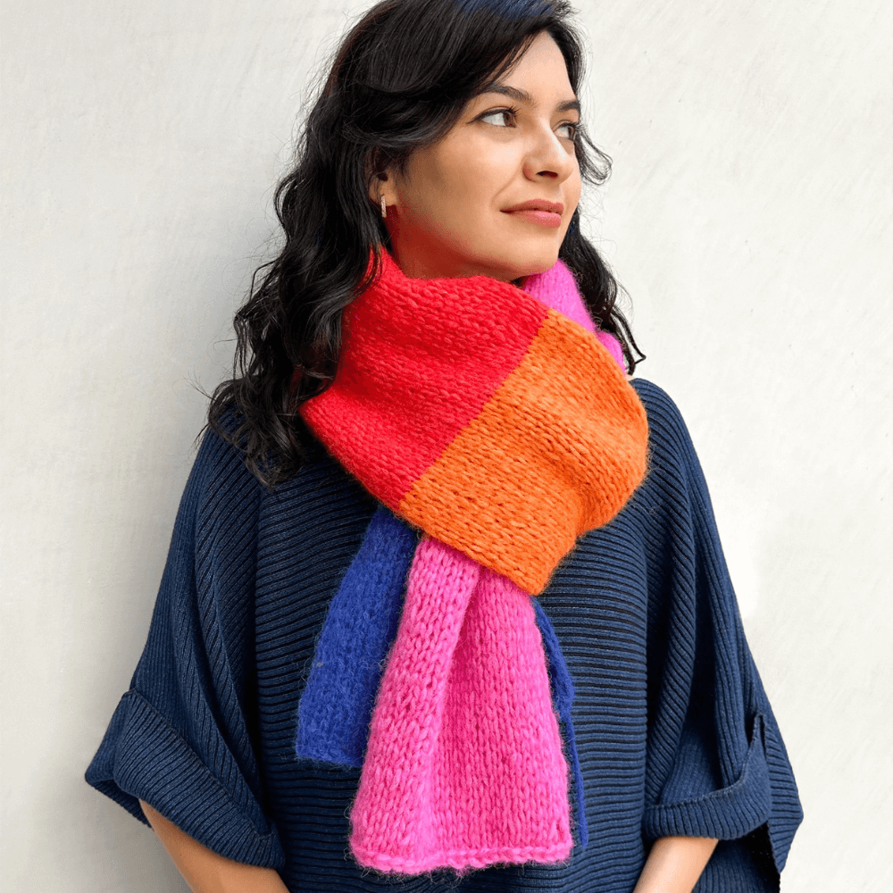 Baby Alpaca Chikan yarn Scarf