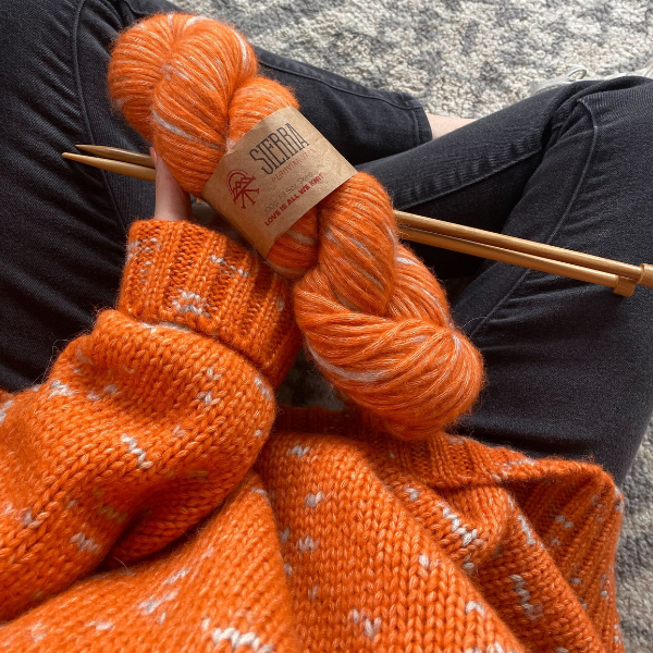 Pattern Only Alpaca Hug Oversize Sweater