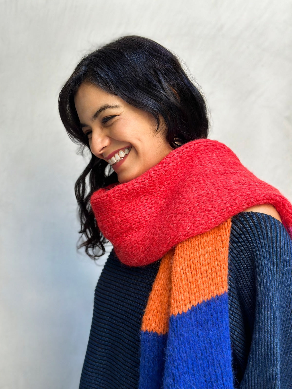 Baby Alpaca Chikan yarn Scarf