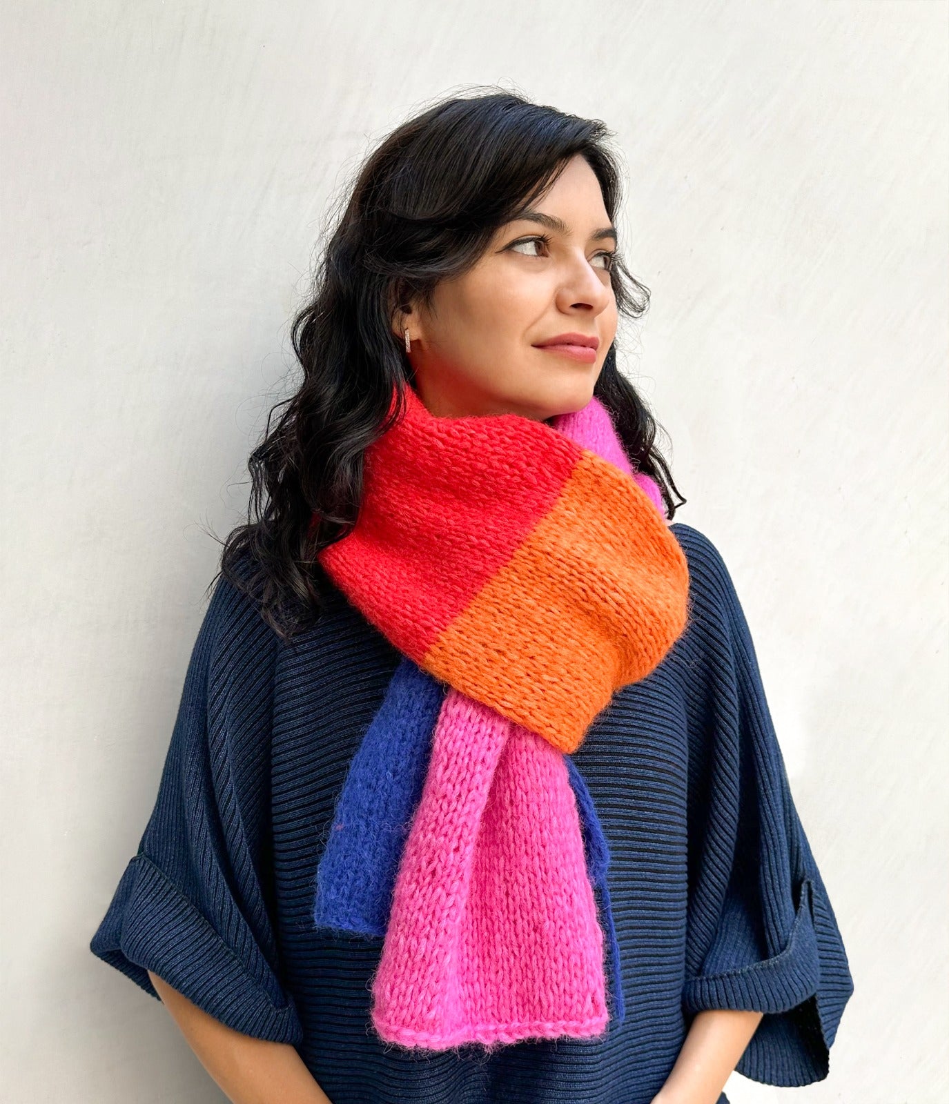 Baby Alpaca Chikan yarn Scarf Pattern 