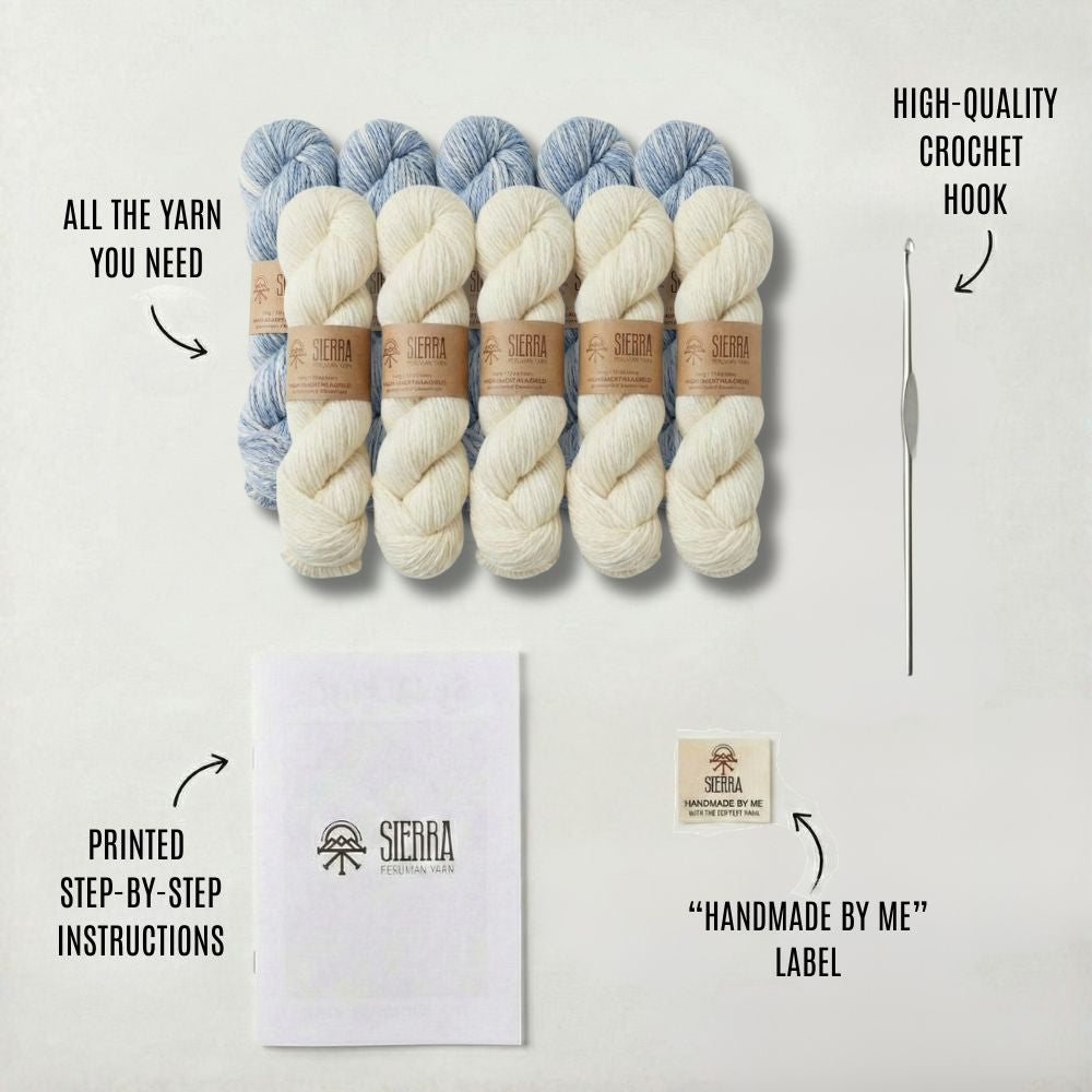 California Waves Blanket - Crochet Kit