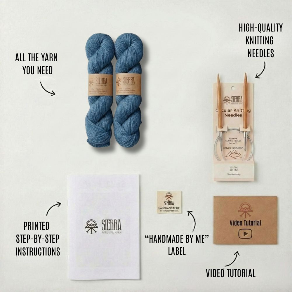 Soleil Tank - Cotton - Beginner's Knitting Kit