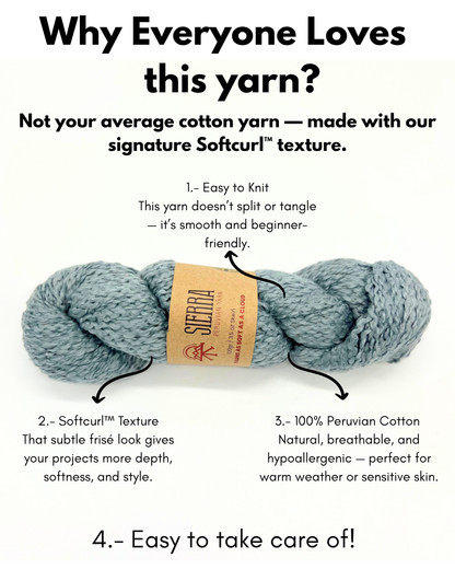 Soleil Tank - Cotton - Beginner's Knitting Kit