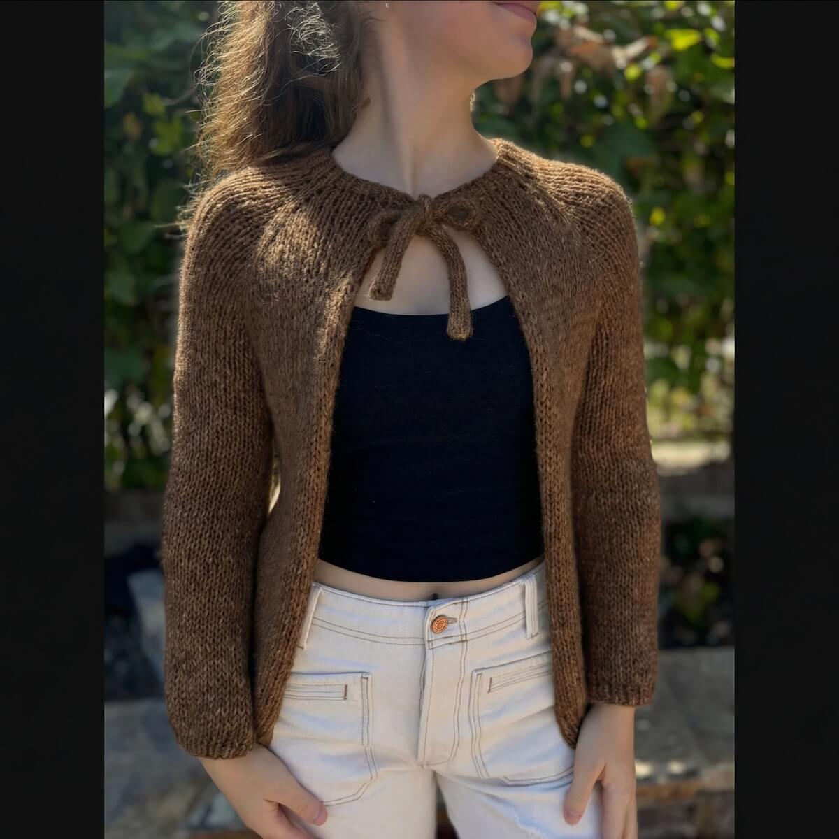 Plié Cardigan - Knitting Kit