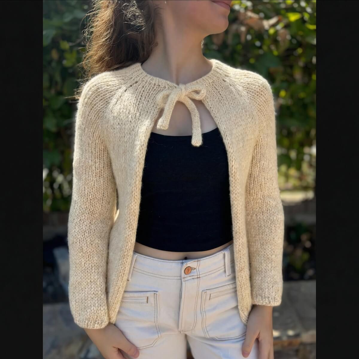 Plié Cardigan - Knitting Kit