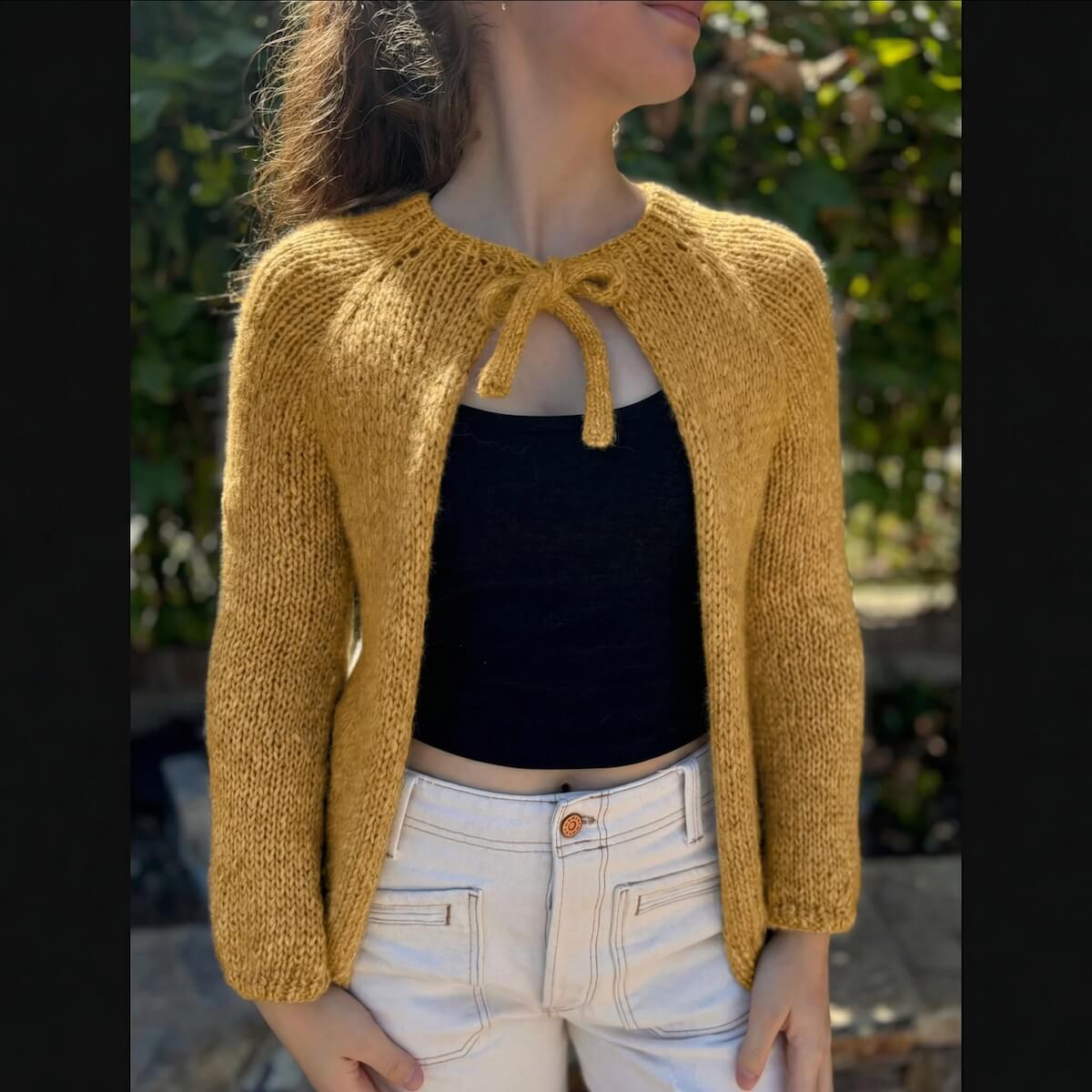 Plié Cardigan - Knitting Kit