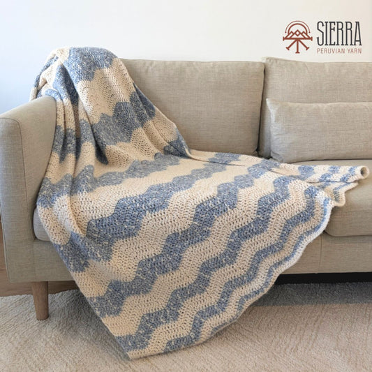 California Waves Blanket - Crochet Kit