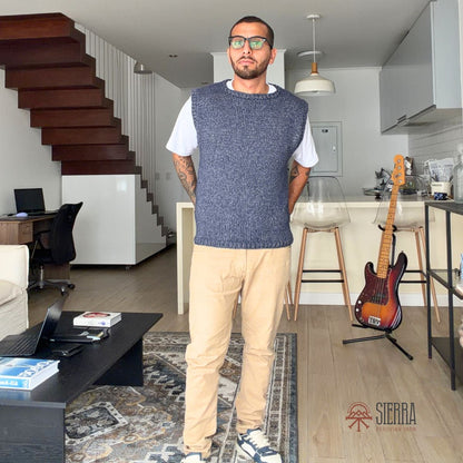 The Easy Sunday Vest -  Beginner Knitting Kit (Men)