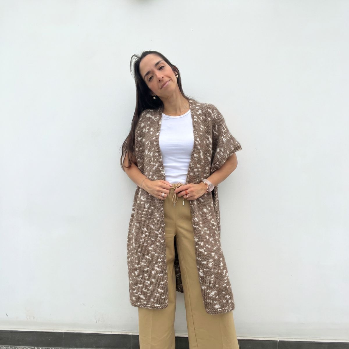 The Open Road Long Vest - Knitting Kit