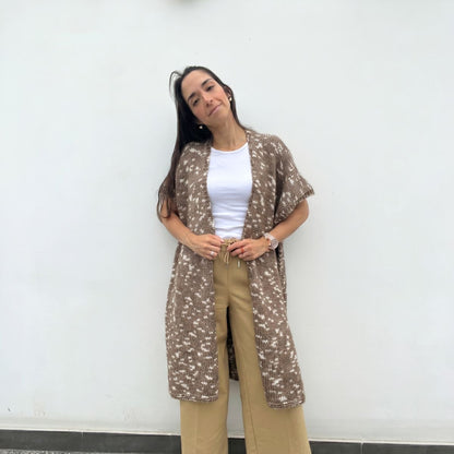 The Open Road Long Vest - Knitting Kit