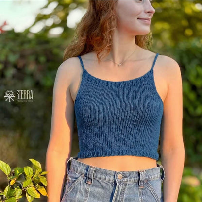 Soleil Tank - Cotton - Beginner's Knitting Kit