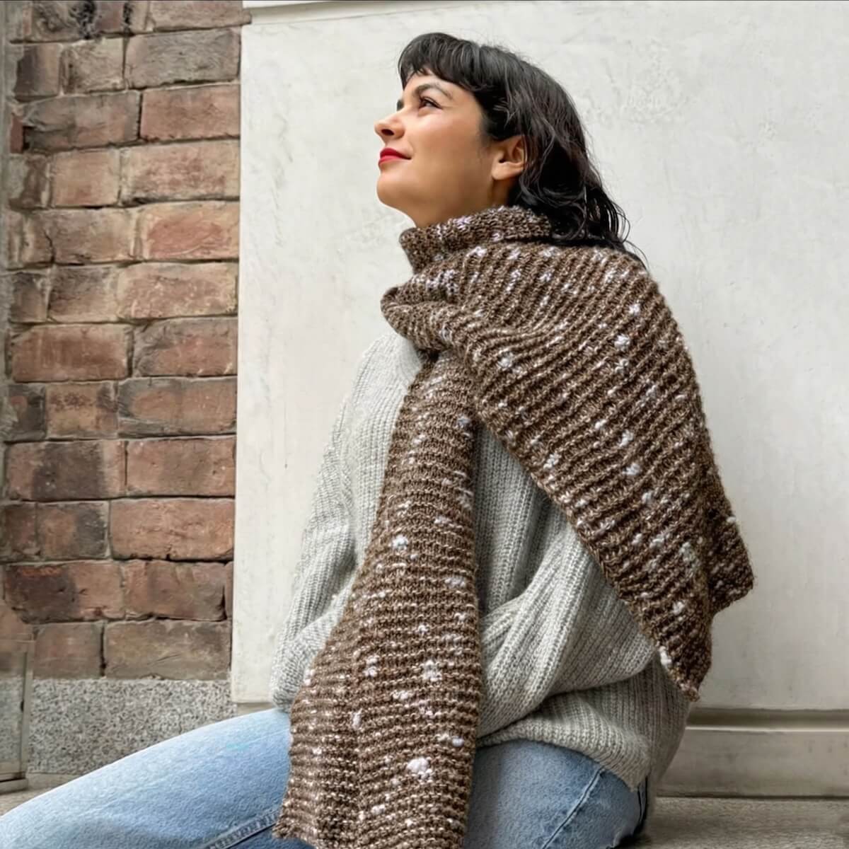 The Aurora Scarf - Beginner Knitting Kit