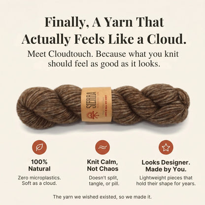 Why Cloudtouch Baby Alpaca Pima Cotton Feels Different From Regular Yarn Non-Itchy Sweater Knitting Kits Infographic