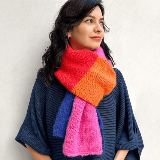 Baby Alpaca Chikan yarn Scarf