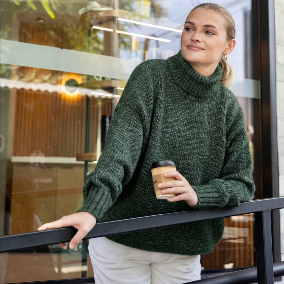 Solid Alpaca Hug Oversize Sweater - Knitting Kit
