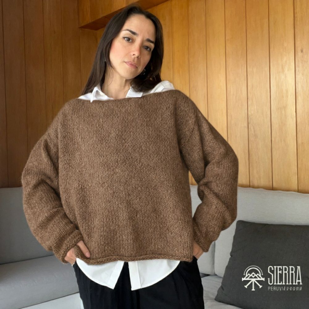 Sweet Rose Sweater - Beginner Knitting Kit