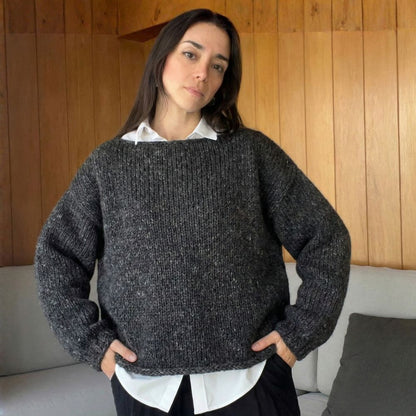 Sweet Rose Sweater - Beginner Knitting Kit