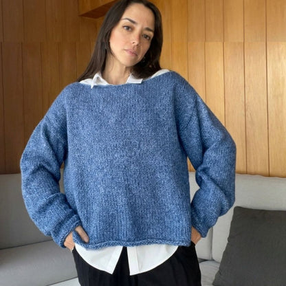 Sweet Rose Sweater - Beginner Knitting Kit