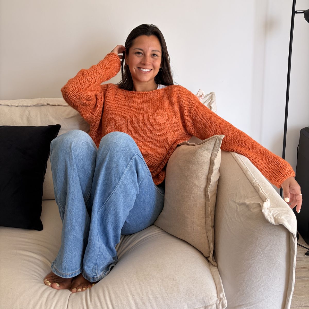 Sweet Rose Sweater - Beginner Knitting Kit
