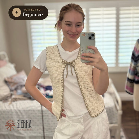 Edgewise Vest - Beginner Crochet Kit