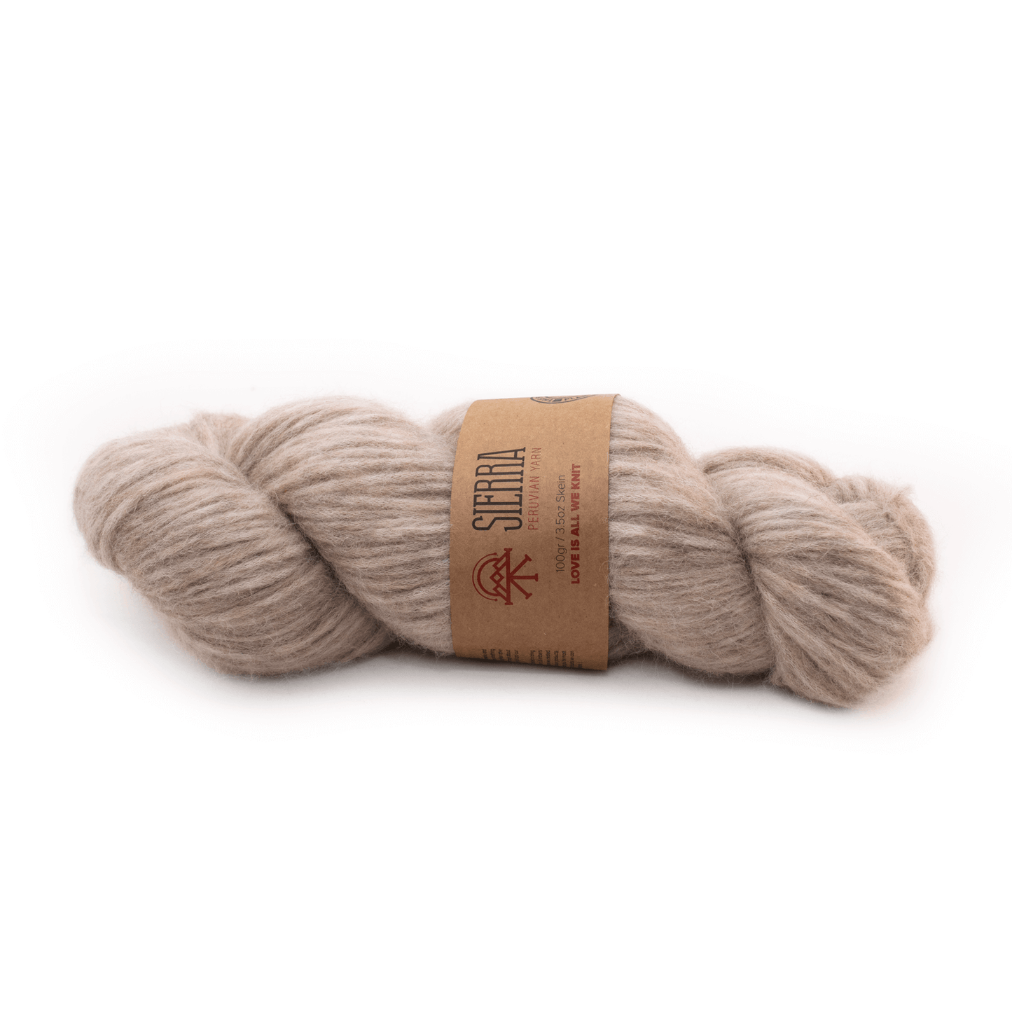 Alpaca Beige Light pullover Knitting Kit