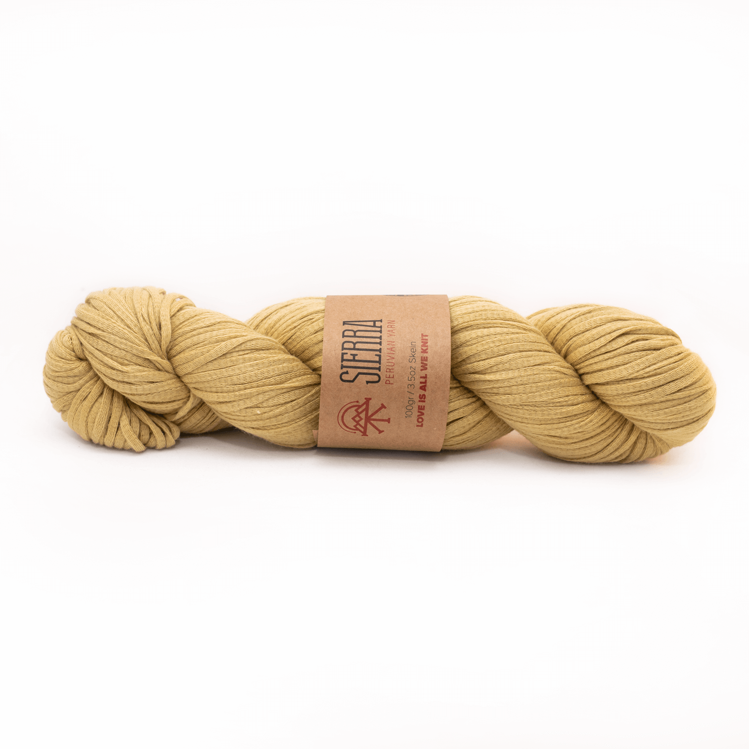 Yellow GREEN YARN 100% Vegan 